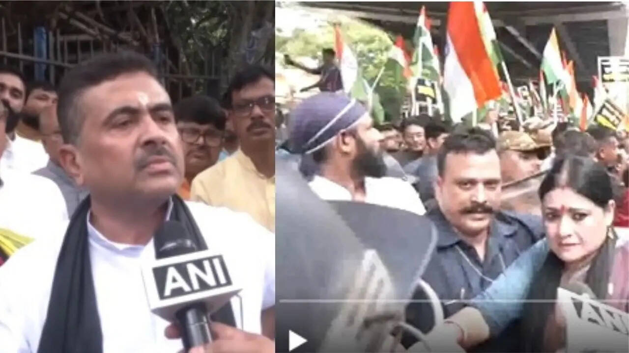 El partido Bharatia Jatata protestó en Kolkata