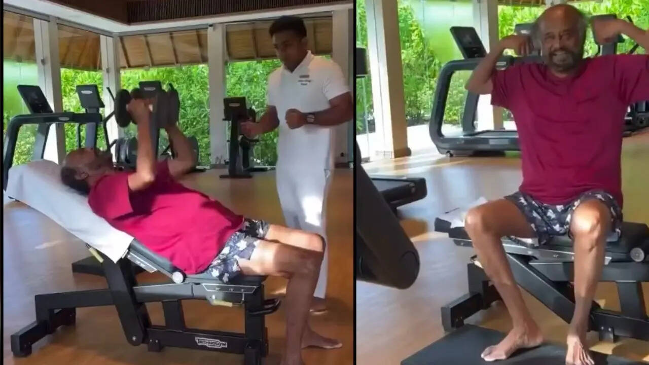 Rajinkanth Gym Video viral