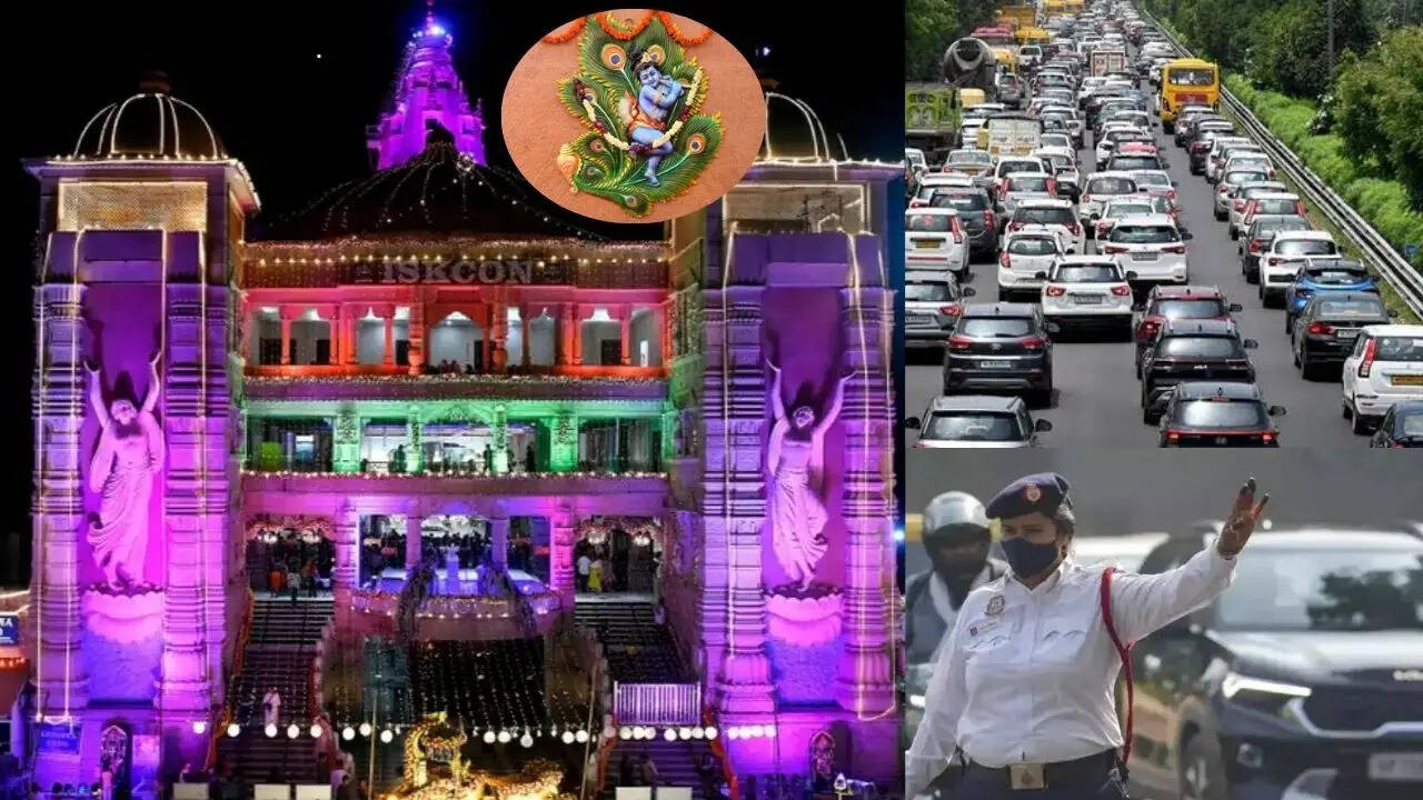 noida traffic diversion on janmashtami 2025