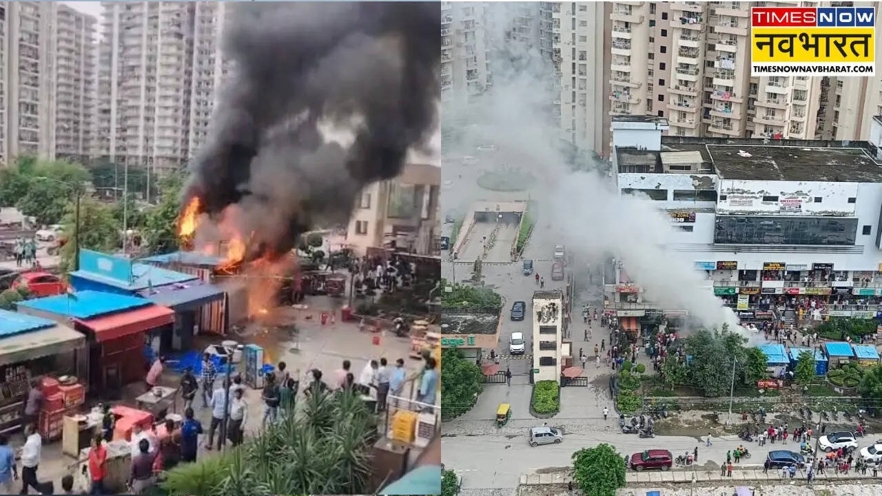 ghaziabad Supertech Eco Village 2 fire atm