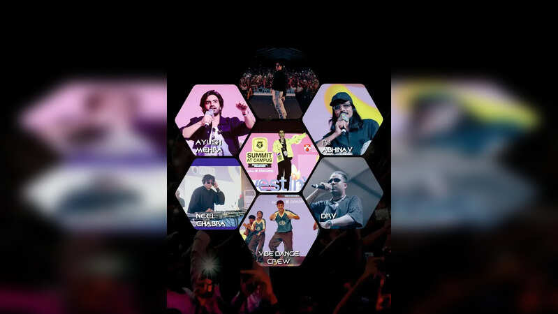 अंडर 25 समिट में बेनेट यूनिवर्सिटी का मंच जगमगा उठा, जहां आयुष मेहरा, आरजे अभिनव, वाइब डांस क्रू, नील छाबड़ा और डीआरवी ने शानदार प्रस्तुति दी.