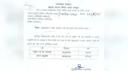 राजस्थान में पर्युषण और अनंत चतुर्दशी पर पहली बार अंडों की बिक्री पर भी रोक, 2 दिन बंद रहेंगी नॉनवेजऔर अंडों की दुकानें।
