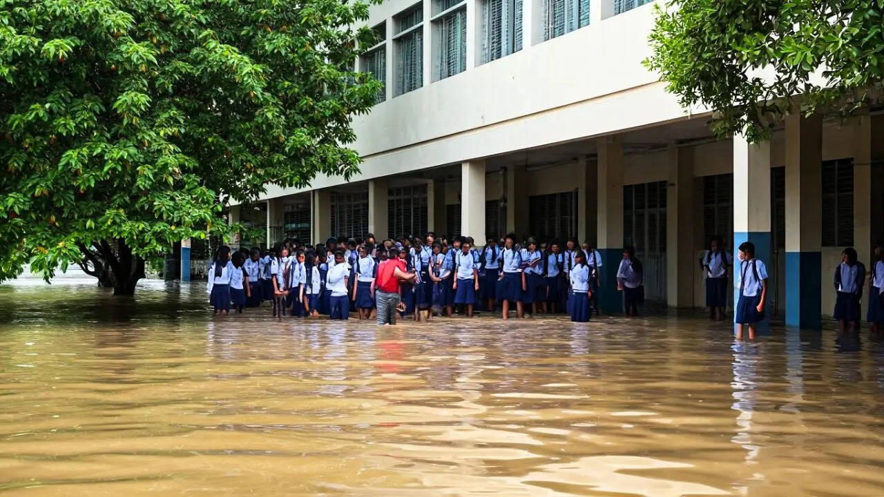 Students and Staff Stuck in School due to Flood Crisis (Symbolic Photo: AI)