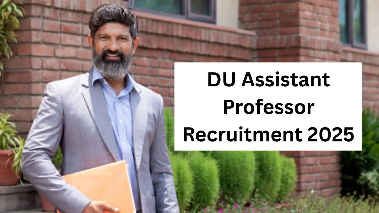DU Assistant Professor Recruitment 2025