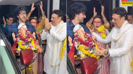 तलाक की अफवाह के बीच पत्नी सुनीता अहूजा संग डांस करते दिखे गोविंदा, धूमधाम से की गणपती बाप्पा की विदाई