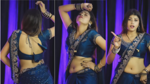 Bhabhi Dance भोजपुरी गाने पर देसी भाभी का मदहोश करने वाला डांस स्वैग पर फिदा हो गए लोग