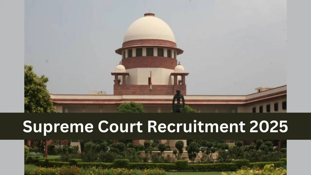 Supreme Court Recruitment 2025, SC Court Master Recruitment 2025