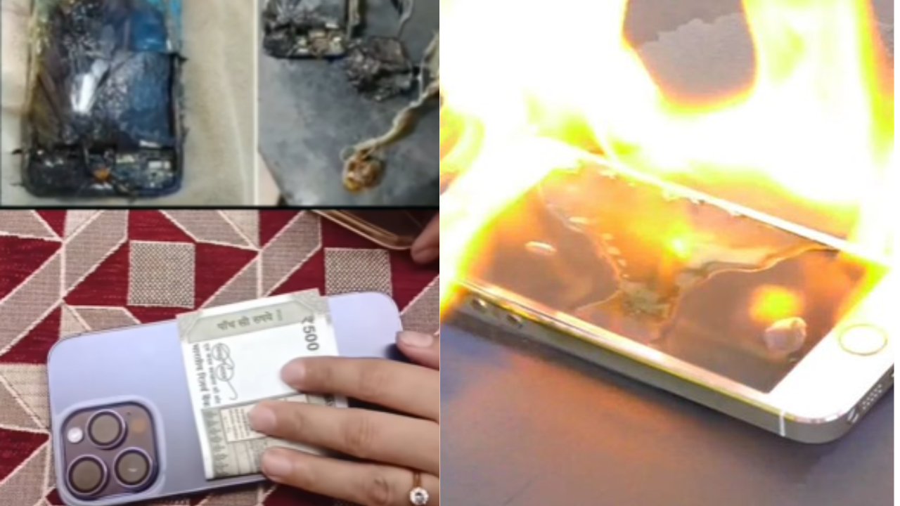 A video went viral on social media where the note got burned due to the heat of the phone.