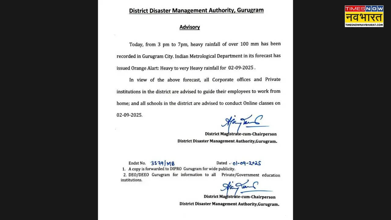 Gurugram DDMA Advisory