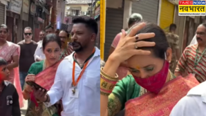 TMKOC की दयाबेन पहुंची लालबागचा राजा के दरबार में मास्क से छुपाया अपना चेहरा