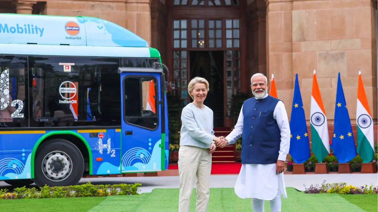 PM Modi Ursula von der Leyen