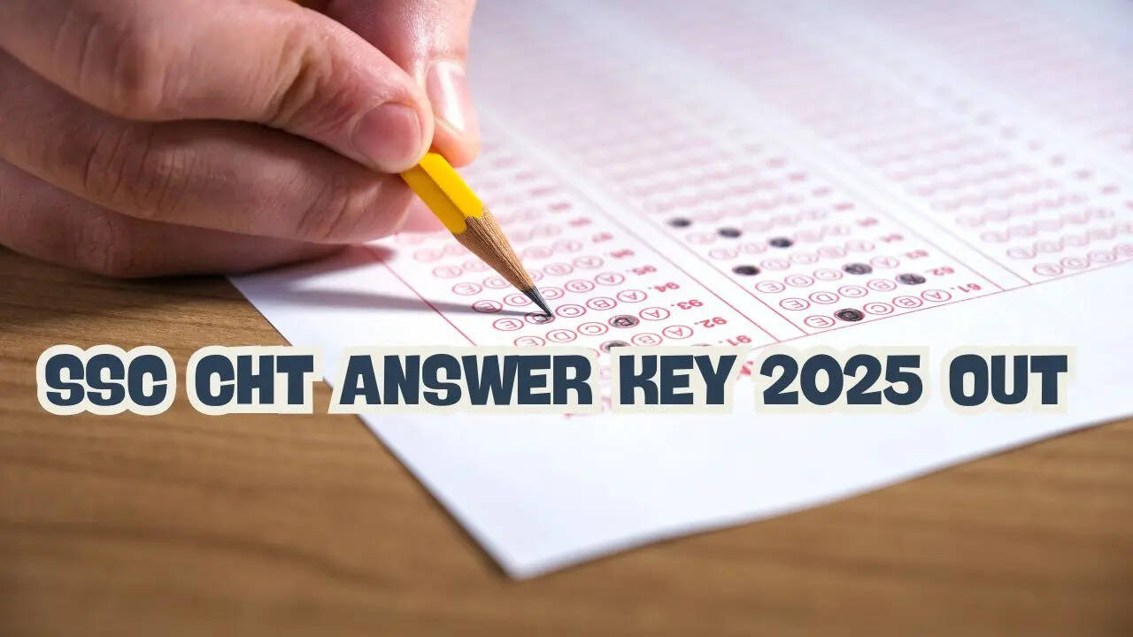 SSC CHT Answer Key 2025 OUT