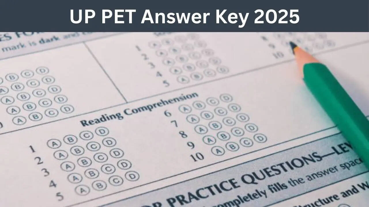 UP PET Answer Key 2025 PET Answer Key 2025 Shift 1 Shift 2