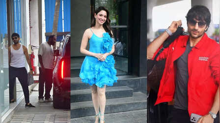 Stars Spotted Today: हॉट रेड जैकिट में बवाल लगे छोटे नवाब, तमन्ना भाटिया ने मंडे ब्लू को बनाया और भी सेक्सी