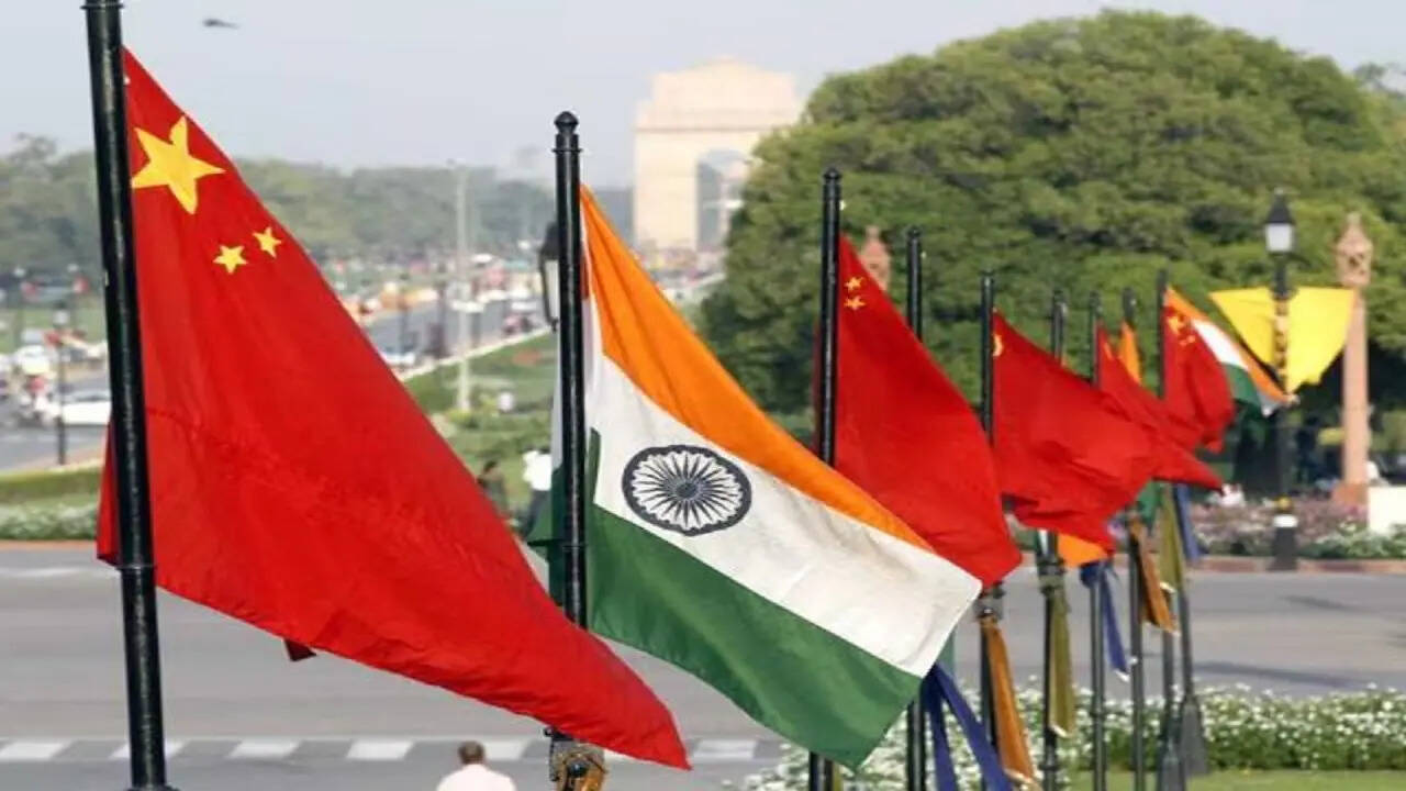 India China flag