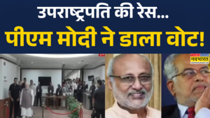 उपराष्ट्रपति की रेसपीएम मोदी ने डाला अपना वोट