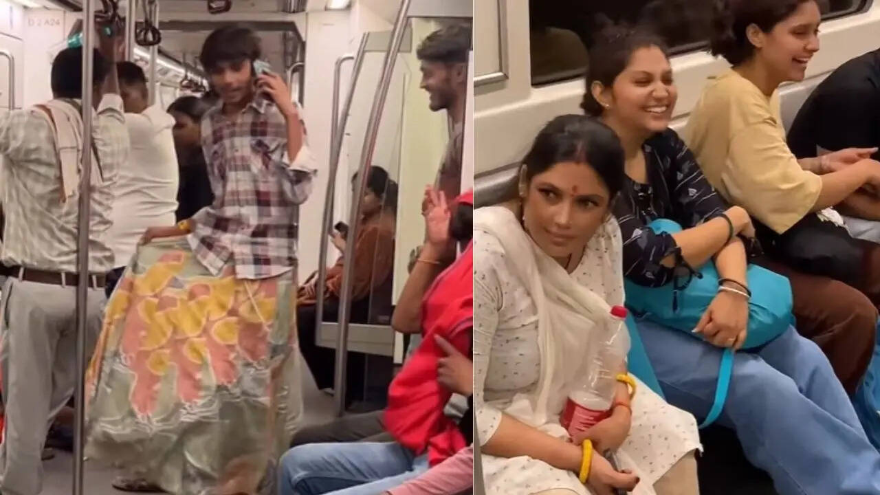 delhi metro viral video