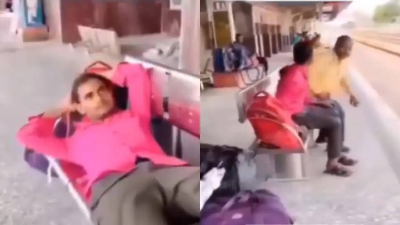 Man Sleeping on bench