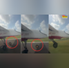Video 3 पहिए से रनवे पर दौड़ा विमान टेकऑफ से पहले निकला पहिया हलक में अटकी यात्रियों की जान