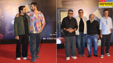 Jolly LLB 3: स्क्रीनिंग पर कूल डूड बनकर पहुंचे सौरभ शुक्ला, अक्षय कुमार-अरशद वारसी ने साथ में मारी एंट्री