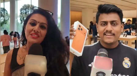 Video: 'मैं मुस्लिम हूं, लेकिन मुझे भगवा रंग का iPhone पसंद है', फोन खरीदकर खुशी से झूम उठे ग्राहक