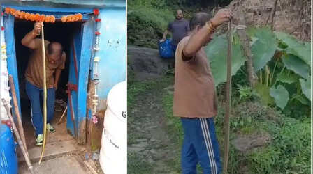 OMG: ग्राम प्रधान के घर में निकला सांप तो दिखाई डेरिंग, खुद हाथ से पकड़कर फेंका बाहर