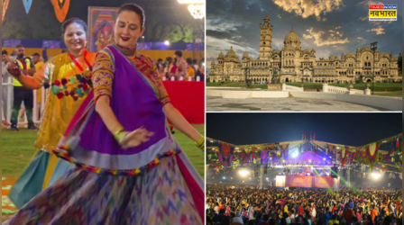 ​भारत की सबसे सुंदर महारानी के घर में हो रहा दुनिया का बेस्ट गरबा, राजमहल में हुई ऐसी सजावट, खुद रानी साहिबा ने किया डांडिया​