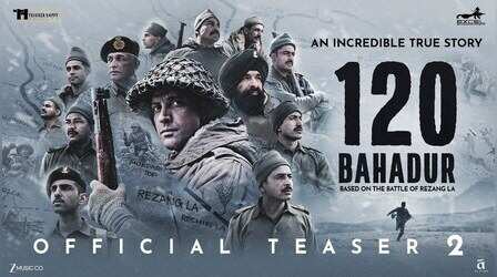 120 Bahadur Teaser: फरहान अख्तर की 120 बहादुर का दूसरा टीजर रिलीज, लता मंगेशकर की आवाज सुन खड़े हो जाएंगे रोंगटे