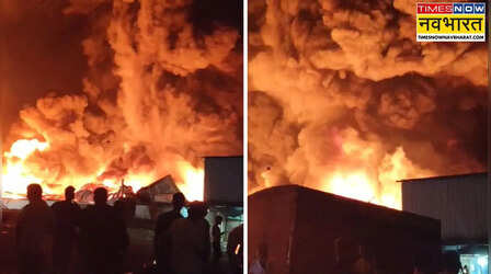 Bhiwandi Fire: भिवंड़ी में गोदाम में लगी भयंकर आग, कई किमी दूर से दिख रही लपटें; काबू पाने में जुटी फायर ब्रिगेड