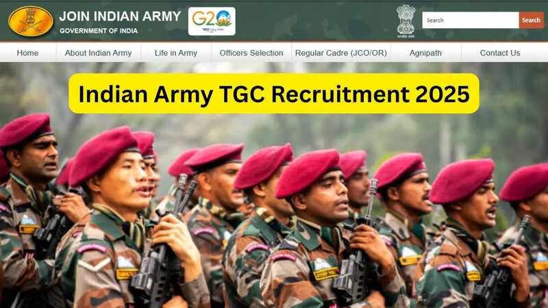 Indian Army TGC Recruitment 2025, Sarkari Naukri 2025