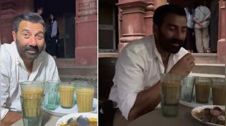 बॉर्डर 2 के सेट पर सनी देओल ने चखा चाय-समोसे का स्वाद, सेट पर बैक स्टेज चटकारे लेते नजर आए हीरो