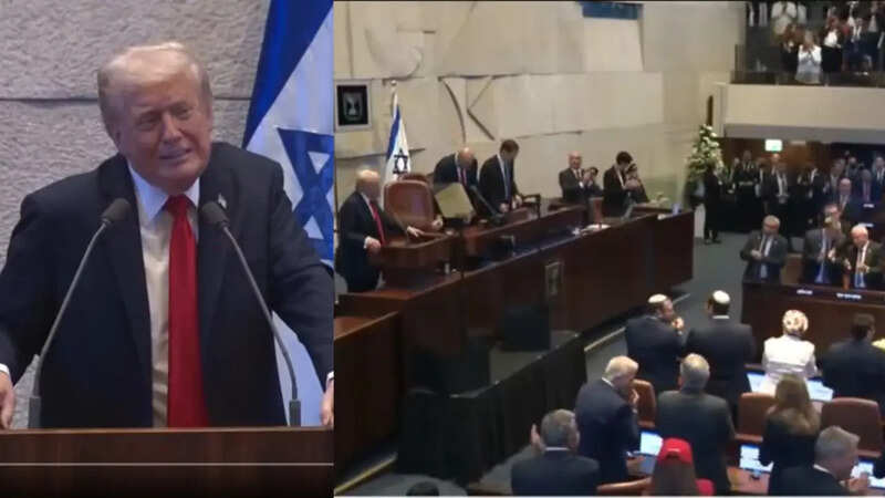 Trump gets standing ovation in Israeli Parliament