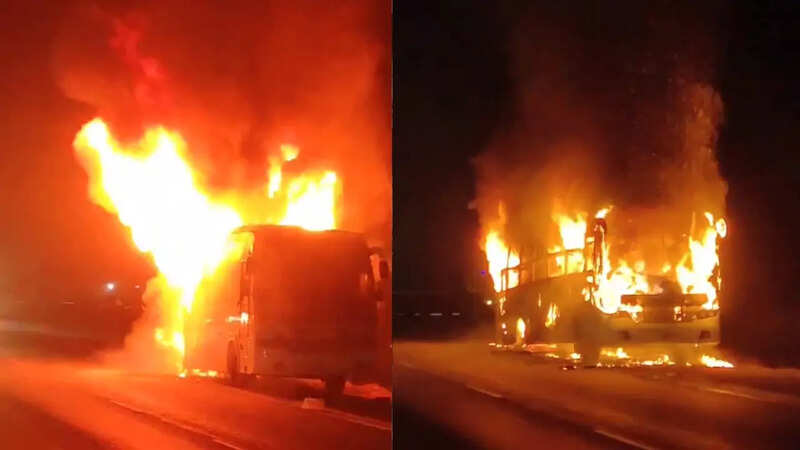 kachchh bus fire news