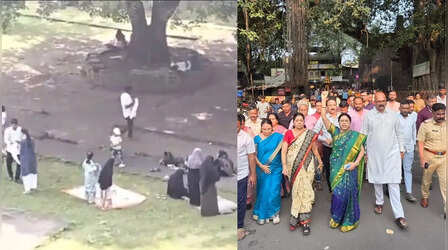 पुणे के शनिवारवाडा में महिलाओं की नमाज से सियासी पारा हुआ गरम, हिंदू संगठनों का प्रदर्शन