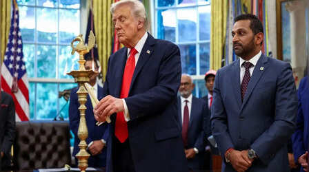 व्हाइट हाउस में आयोजित दिवाली समारोह में शामिल हुए ट्रंप, PM मोदी को 'महान व्यक्ति, मित्र' बताया