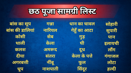 Chhath Puja Samagri List: छठ पूजा में क्या-क्या सामान लगता है? देखें छठी पूजा सामग्री लिस्ट