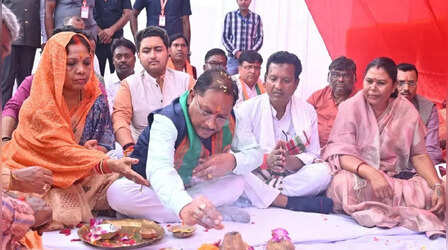 मुख्यमंत्री साय ने जशपुर जिले के फरसाबहार में 40.89 करोड़ के 13 कार्यों का किया लोकार्पण एवं भूमिपूजन