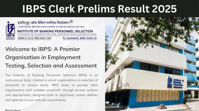IBPS Clerk Prelims Result 2025 Date, Kab Aayega, Sarkari Result 2025
