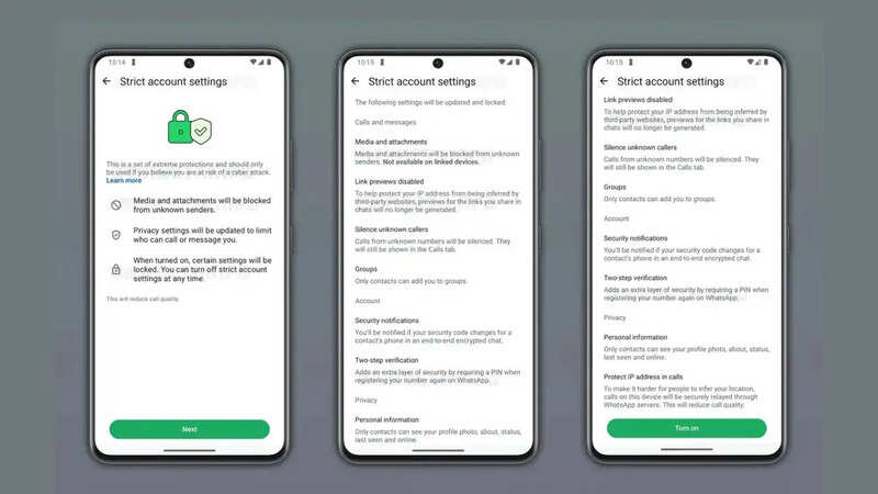 whatsapp Strict Account Settings