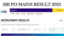 SBI PO Mains Result 2025 Out: जारी हो गया एसबीआई पीओ मेंस परीक्षा का रिजल्ट, तुरंत इस Direct Link से करें चेक