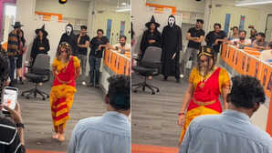 ऑफिस के हैलोवीन पार्टी में मंजुलिका बनकर छा गई यह लड़की, लाखों लोगों ने देखा यह वायरल Video