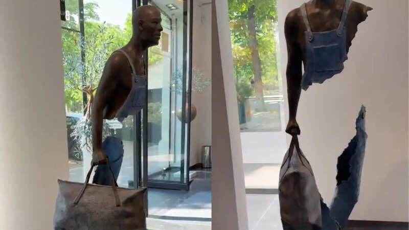 Viral Optical Illusion Statue