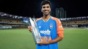 भारत-ऑस्ट्रेलिया टी20 सीरीज में वाशिंगटन को मिला सुंदर ईनाम