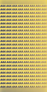 जितना जोर हो लगा लो फिर भी नहीं खोज पाओगे AAA के बीच उल्टा VVV