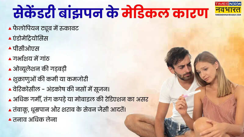 सेकेंडरी बांझपन के पीछे मेडिकल कारण