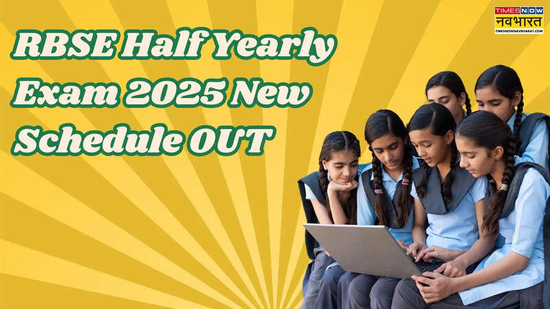 RBSE Half Yearly Exam 2025 New Schedule