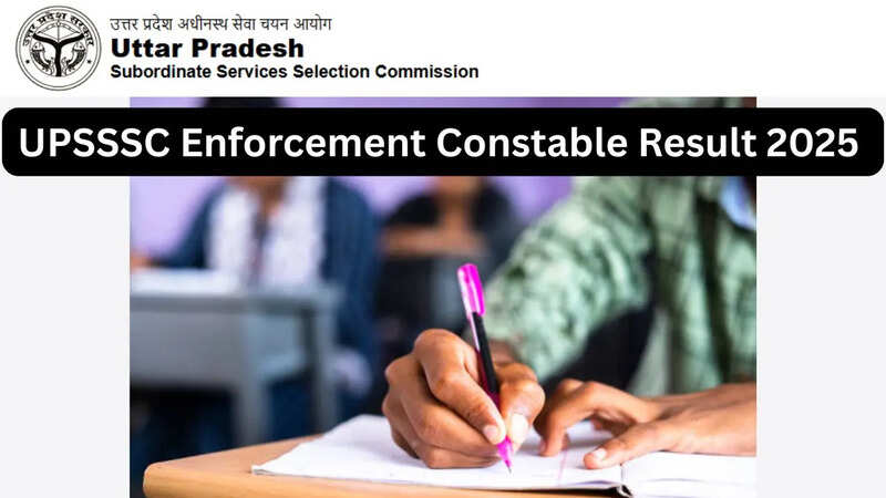 UPSSSC Enforcement Constable Result 2025 Declared