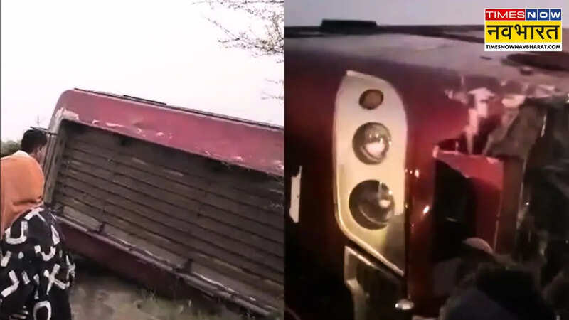 Khargone Bus Overturn