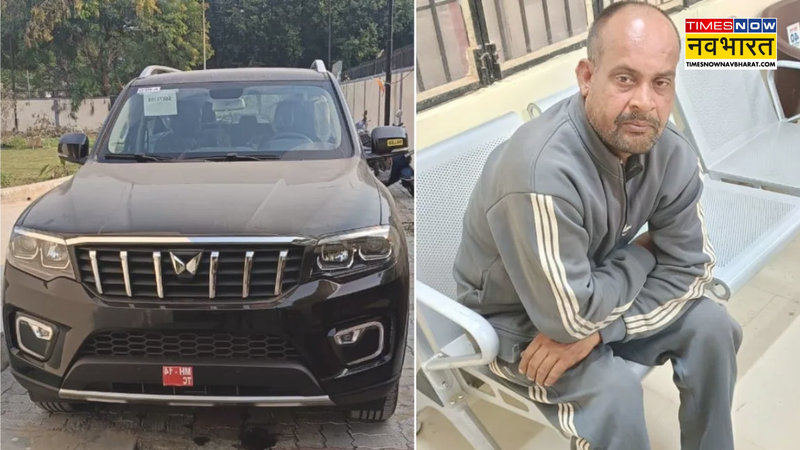 Car Driver dragged constable in Lucknow