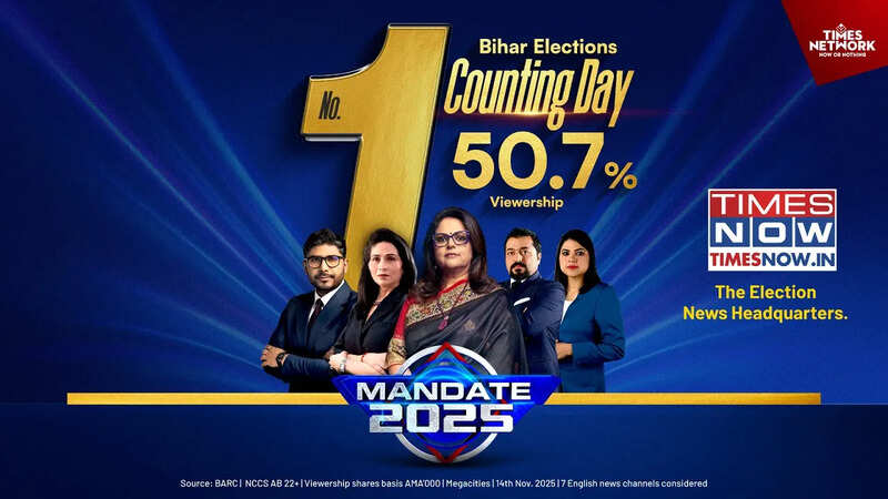 CREATIVE Times Now Sets New Benchmarks in 2025 Bihar Elections with Consistent Viewership Leadership